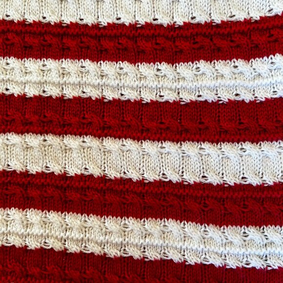 moon&madison Anthropologie Patriotic Knitted Tank Women M  American Flag Design - Picture 4 of 14